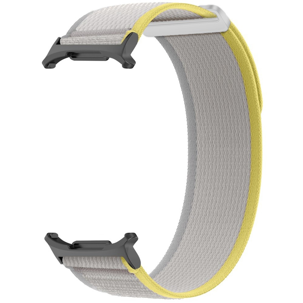Strappe nylon szíj a Samsung Galaxy Watch Ultra (2025) 47 mm-es modellhez – sárga/szürke