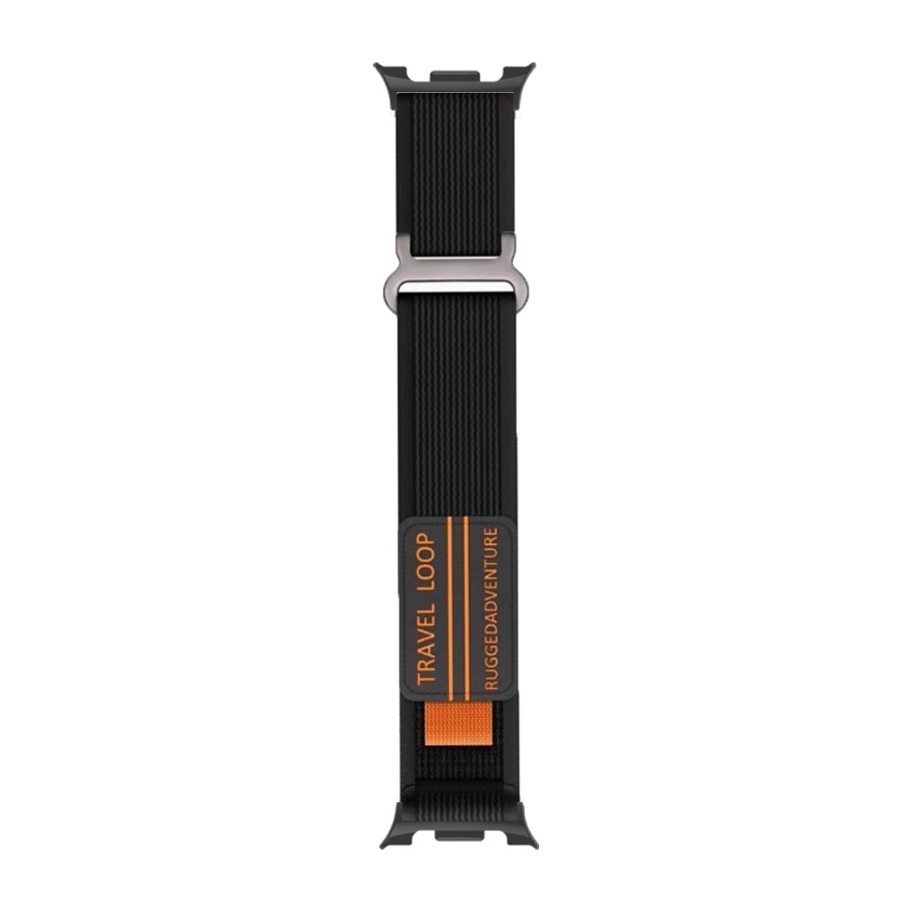Nylon pánt a Samsung Galaxy Watch9 40 mm/44 mm, Watch8 44 mm/40 mm és Watch8 Classic 46 mm modellekhez – fekete
