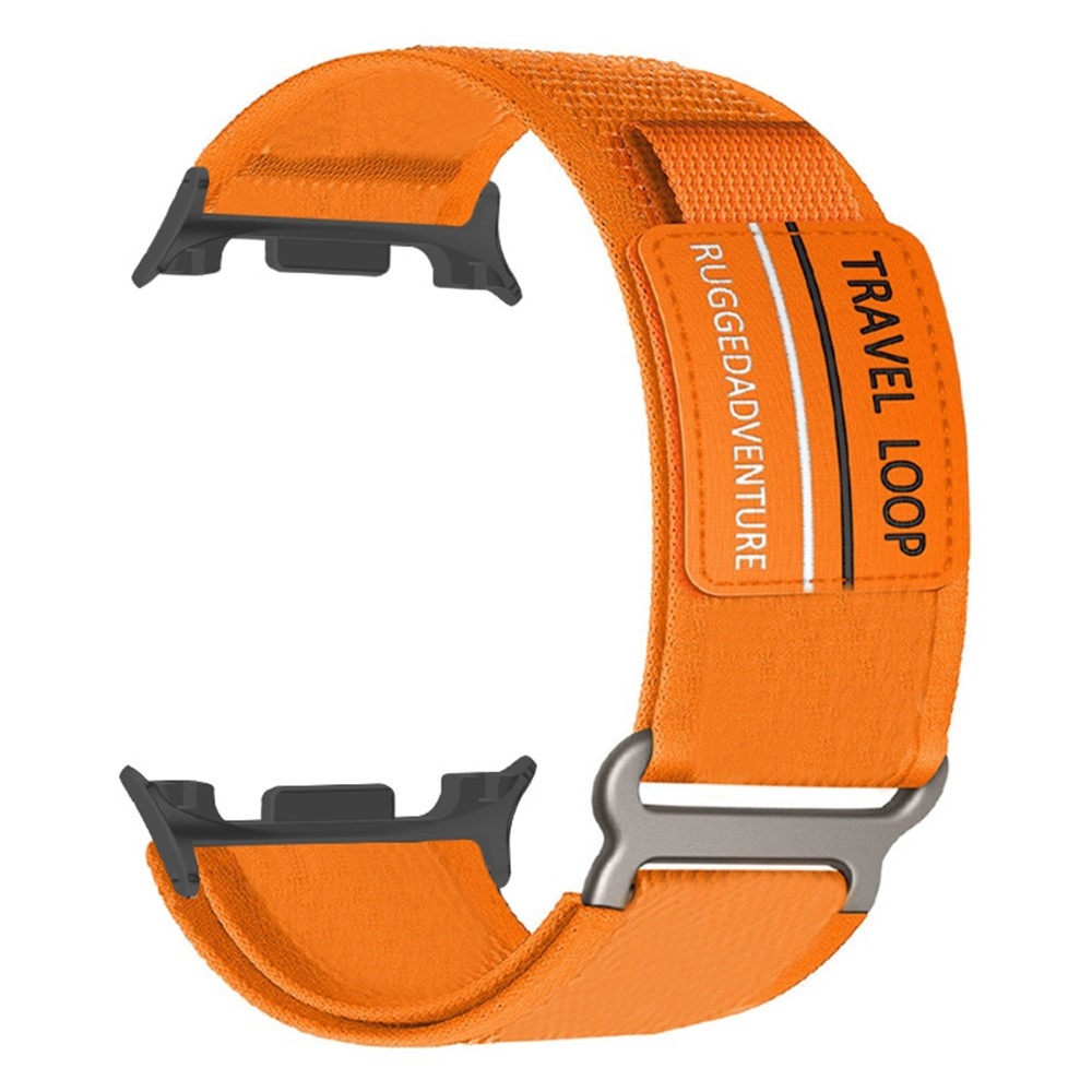 Nylon pánt a Samsung Galaxy Watch9 40 mm/44 mm, Watch8 44 mm/40 mm és Watch8 Classic 46 mm modellekhez – narancssárga