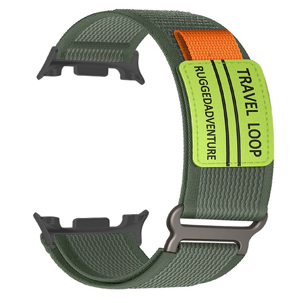 Nylon pánt a Samsung Galaxy Watch9 40 mm/44 mm, Watch8 44 mm/40 mm és Watch8 Classic 46 mm modellekhez – zöld
