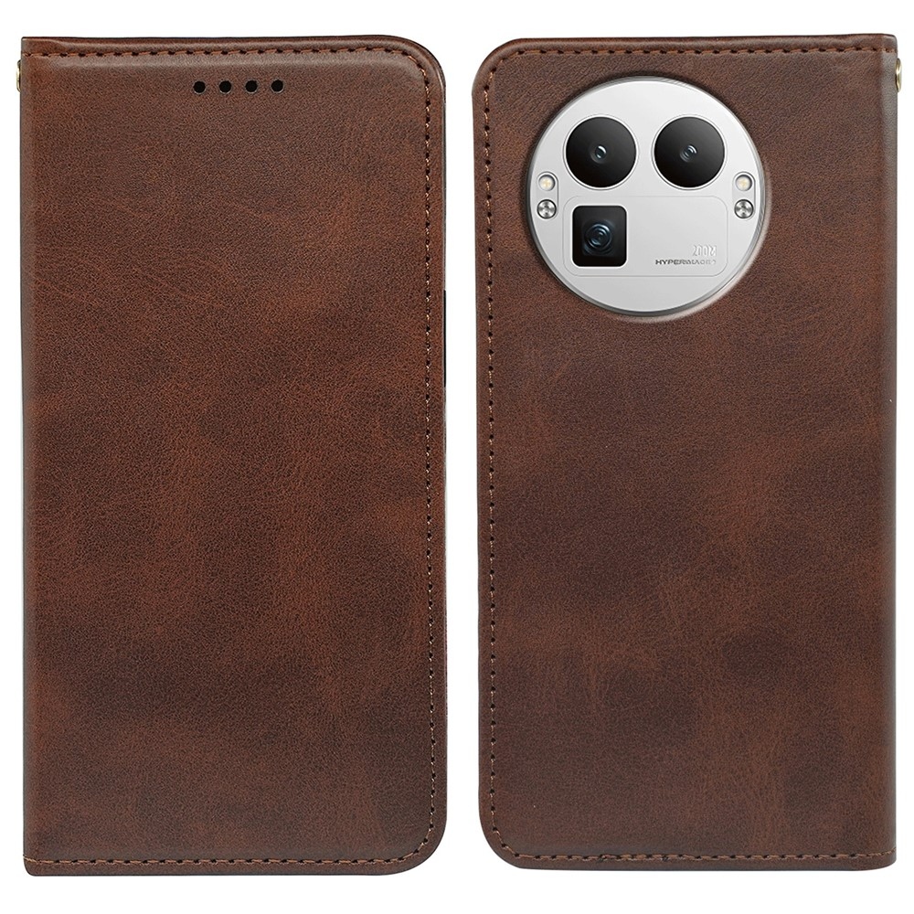 Stronge könyvtáska a Realme GT 8 Pro 5G készülékhez - barna