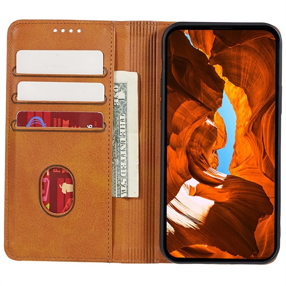 Stronge könyvtáska a Realme GT 8 Pro 5G készülékhez - khaki színű