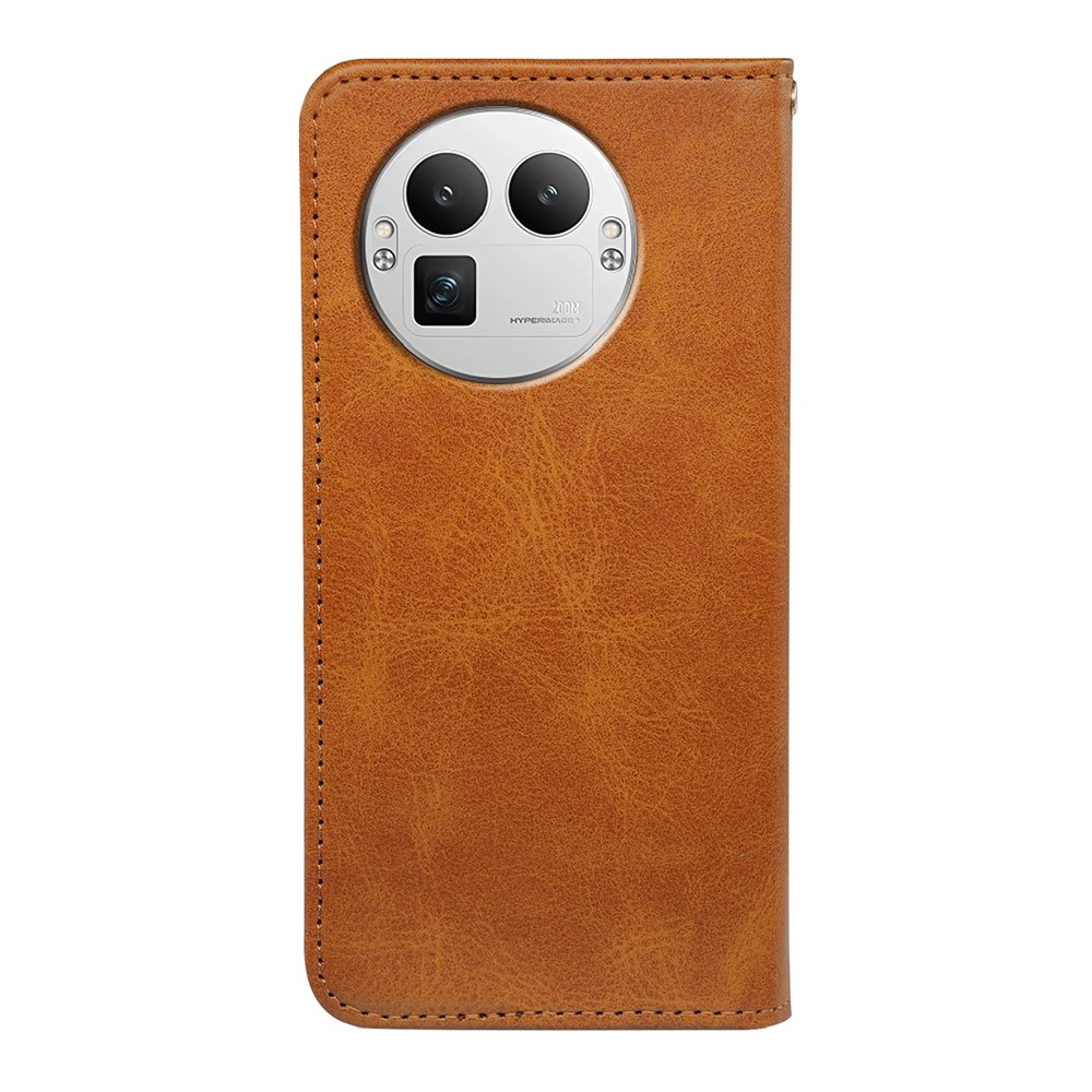 Stronge könyvtáska a Realme GT 8 Pro 5G készülékhez - khaki színű