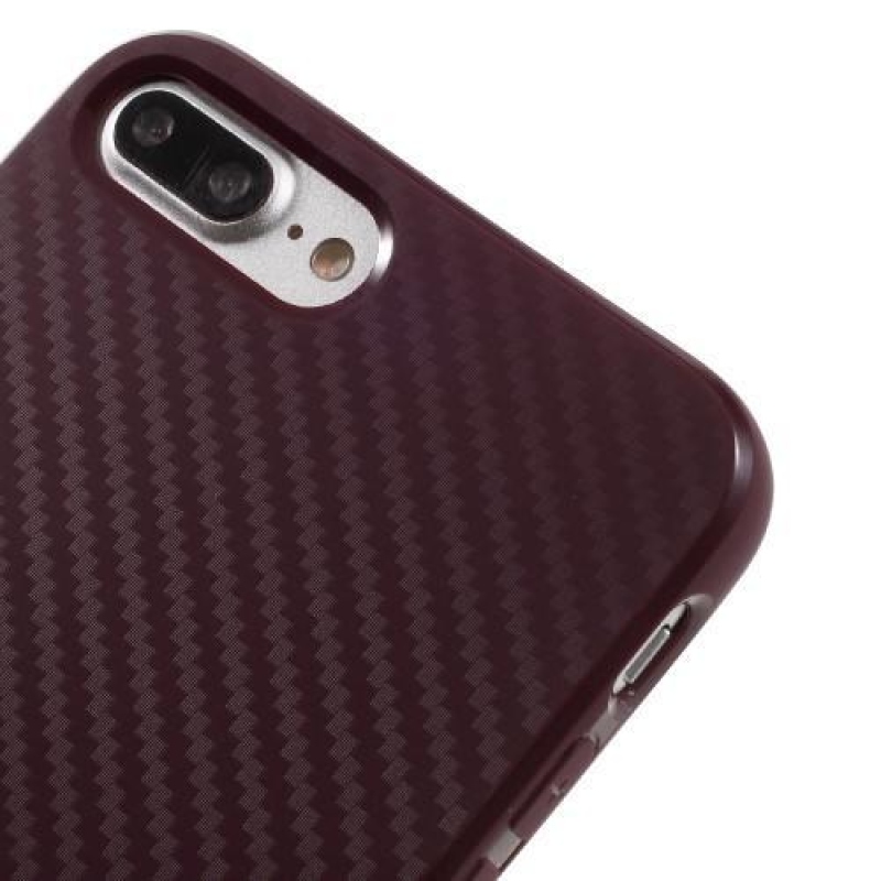 Structure zselés tok iPhone 8 Plus és iPhone 7 Plus készülékhez - bordó színben