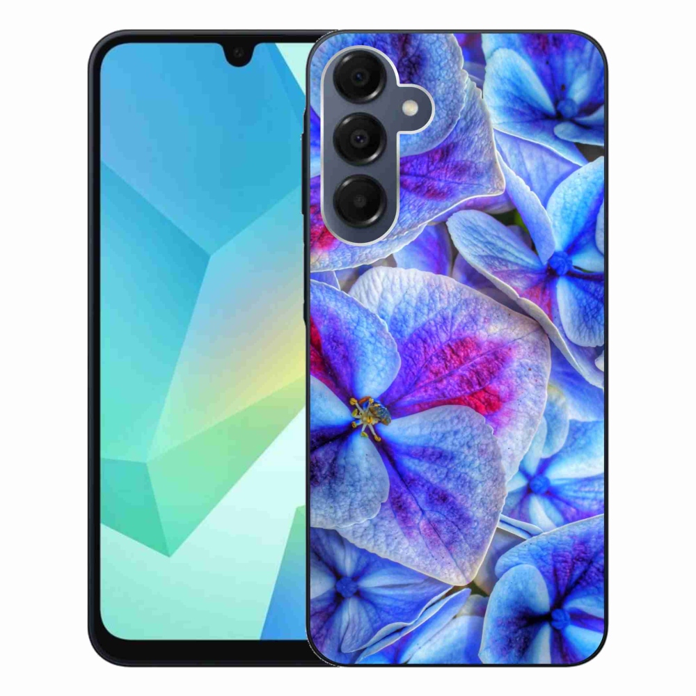 Gél védőhuzat mmCase Samsung Galaxy A16 4G/5G - kék virágok 1