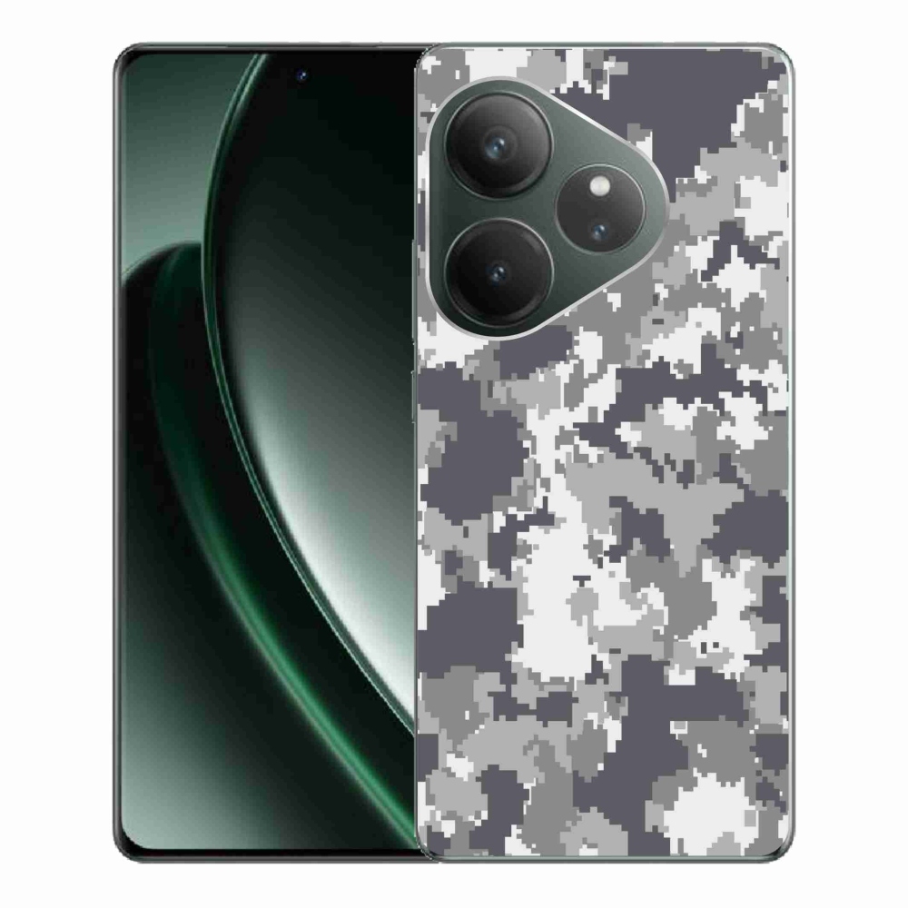 Gél borítás mmCase a Realme GT 6 5G/GT 6T 5G számára - álcázó mintázat 2