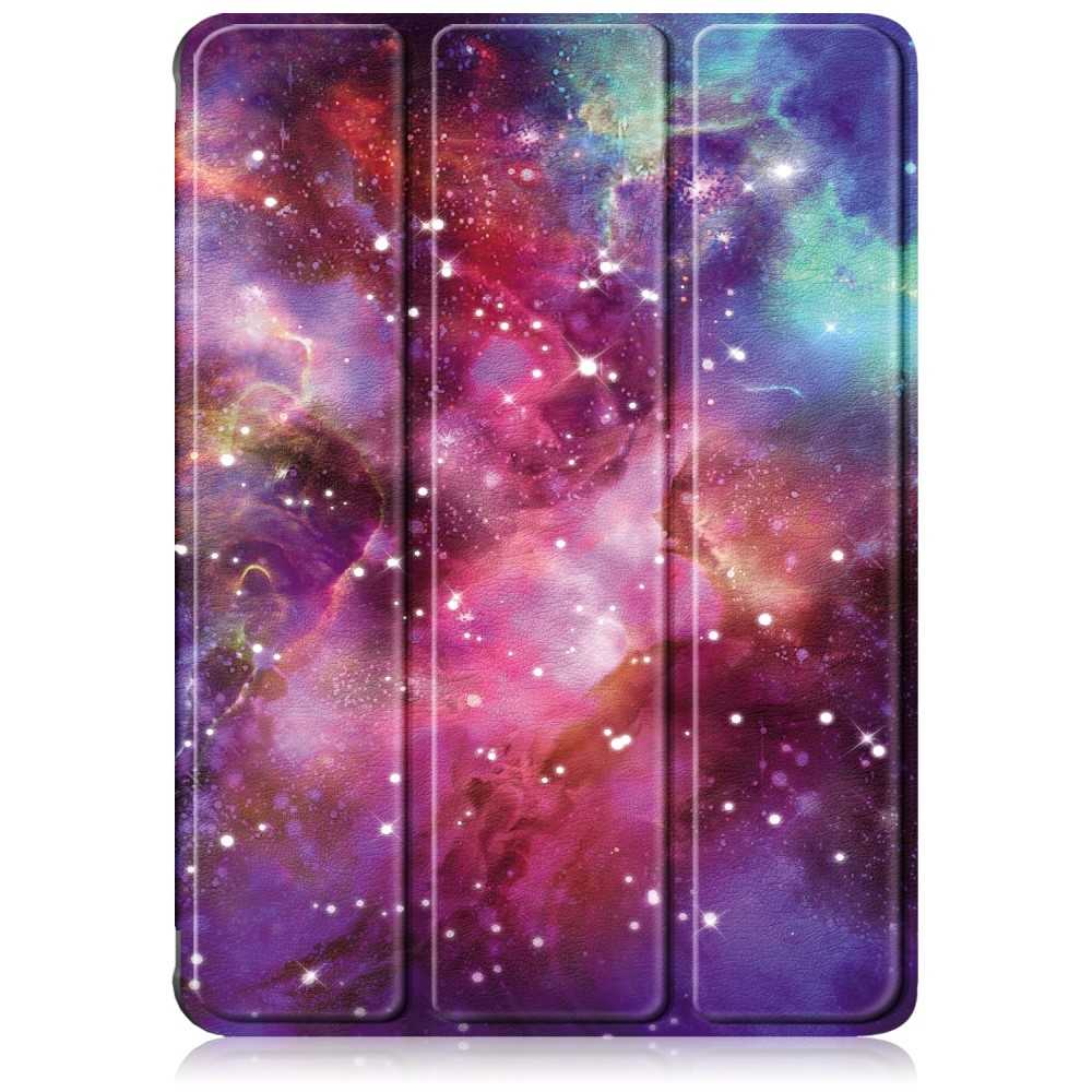 Mintás intelligens pozicionáló tok átlátszó hátlappal Xiaomi Pad 7/7 Pro tablethez - univerzum