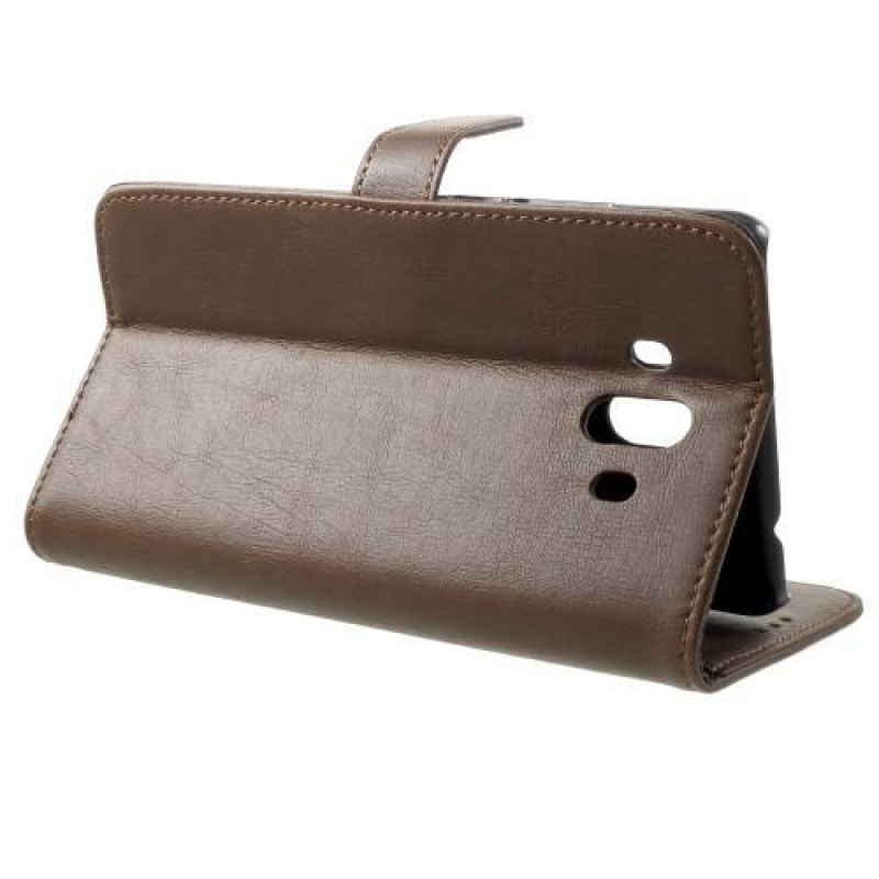 StyleRetro PU bőr könyvtáska Huawei Mate 10 - sötétbarna