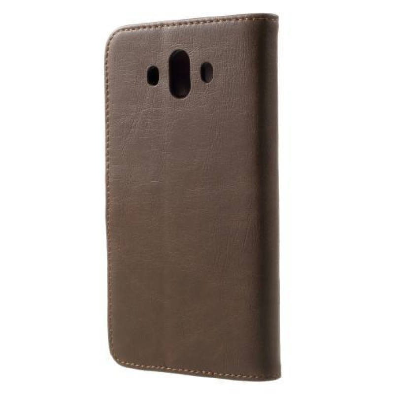 StyleRetro PU bőr könyvtáska Huawei Mate 10 - sötétbarna