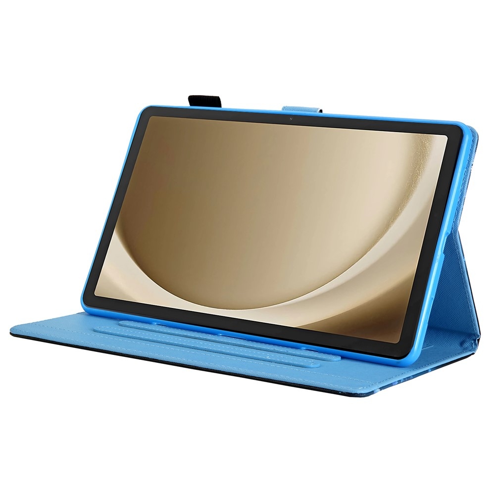 Stílusos, intelligens záró tok Samsung Galaxy Tab A11+/Tab A9+ - lila pillangókhoz