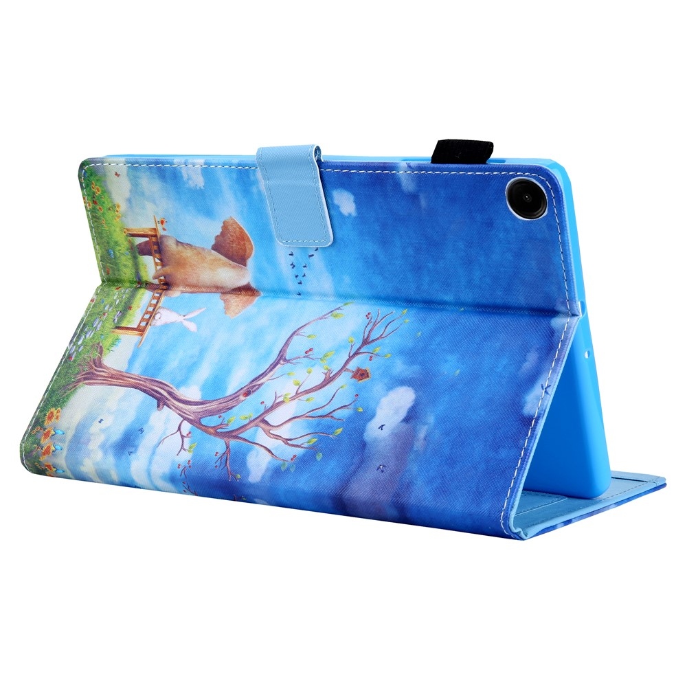 Stílusos, intelligens záró tok Samsung Galaxy Tab A11+/Tab A9+ - elefánt és nyúl