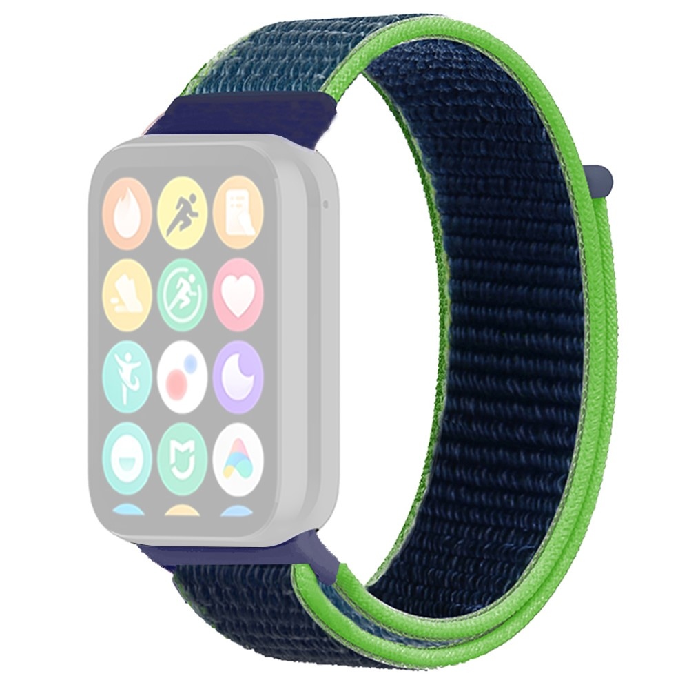 Nylon karkötő a Xiaomi Smart Band 10 Pro/9 Pro/8 Pro/Redmi Watch 6/5/4 készülékekhez – világoszöld