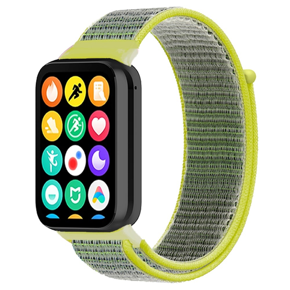 Nylon szíj a Xiaomi Smart Band 10 Pro/9 Pro/8 Pro/Redmi Watch 6/5/4 készülékekhez – sárga