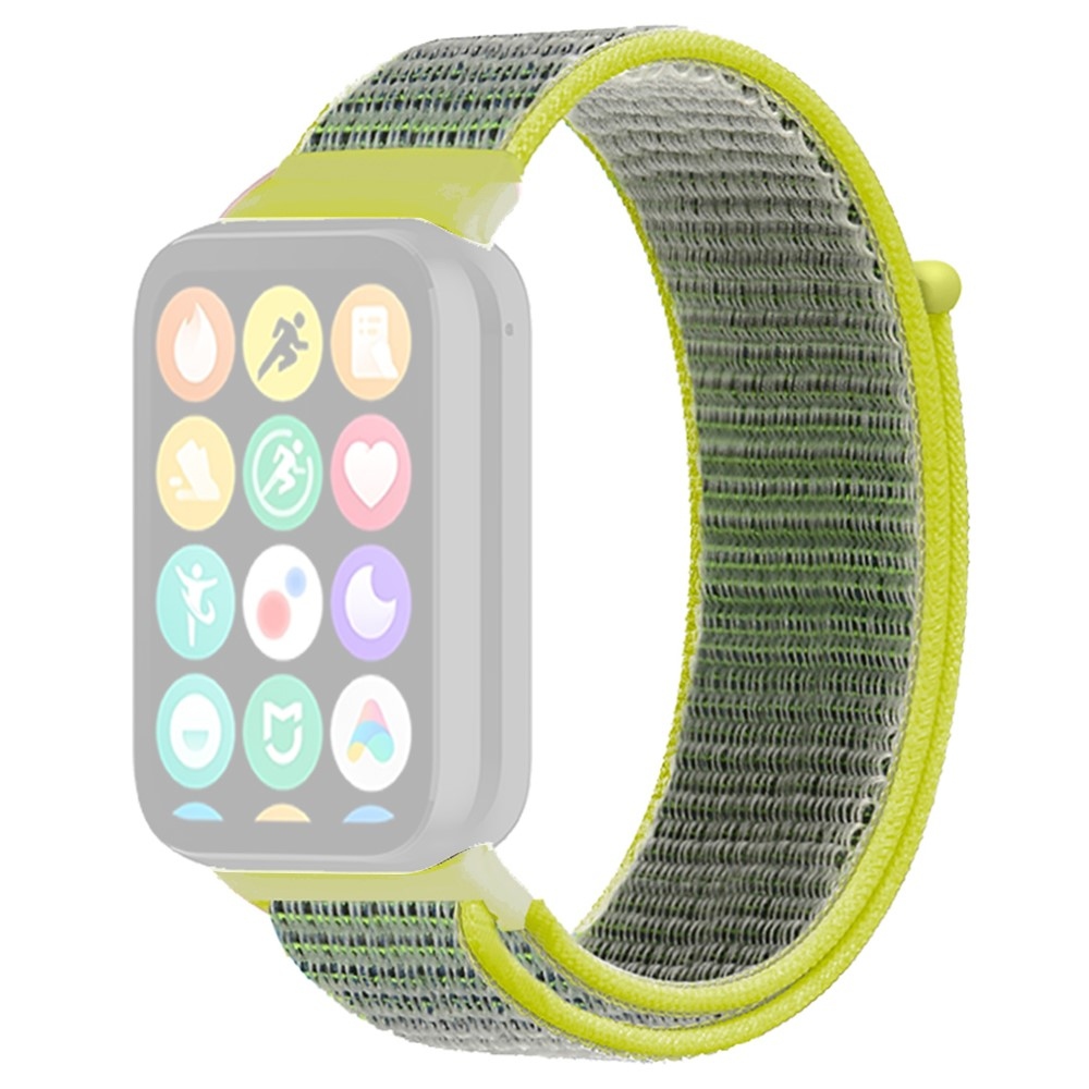 Nylon szíj a Xiaomi Smart Band 10 Pro/9 Pro/8 Pro/Redmi Watch 6/5/4 készülékekhez – sárga
