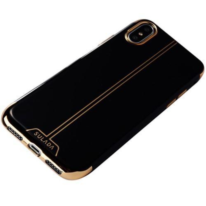 Sulo elegáns zselés tok iPhone X készülékhez - arany színben