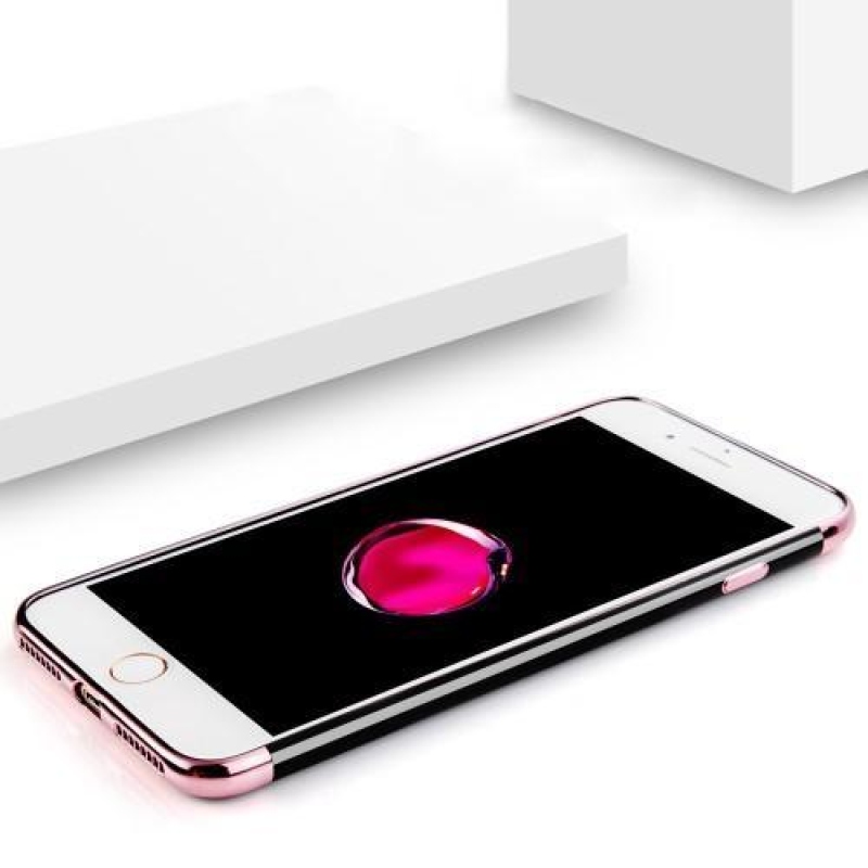 Sulo stílusos zselés tok iPhone 8 Plus és iPhone 7 Plus készülékhez - rózsaarany színű