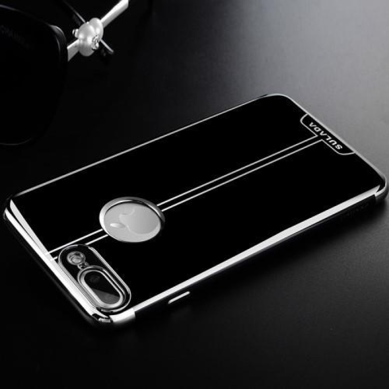 Sulo elegáns zselés tok iPhone 8 Plus és iPhone 7 Plus készülékhez - ezüst színben