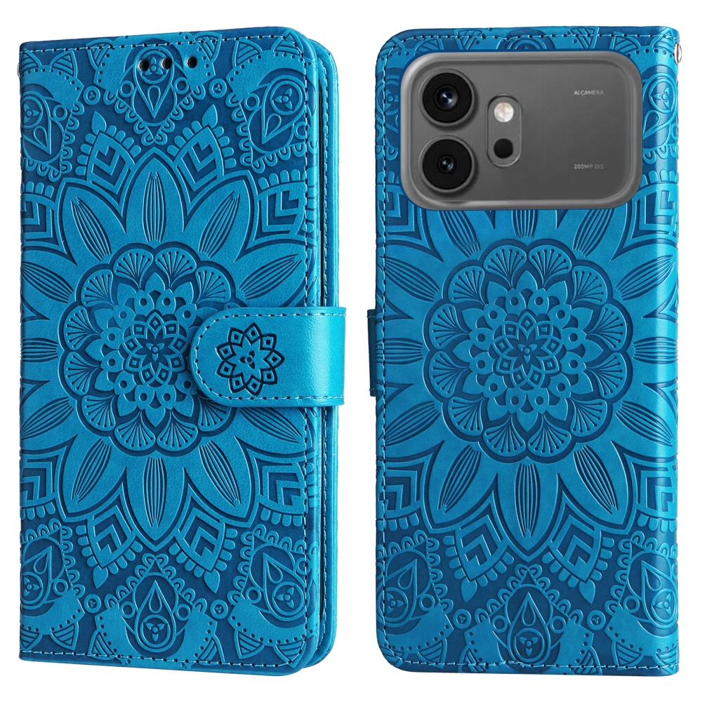 Napraforgó könyv tok Honor 600 Pro 5G/Honor 600 5G - kék