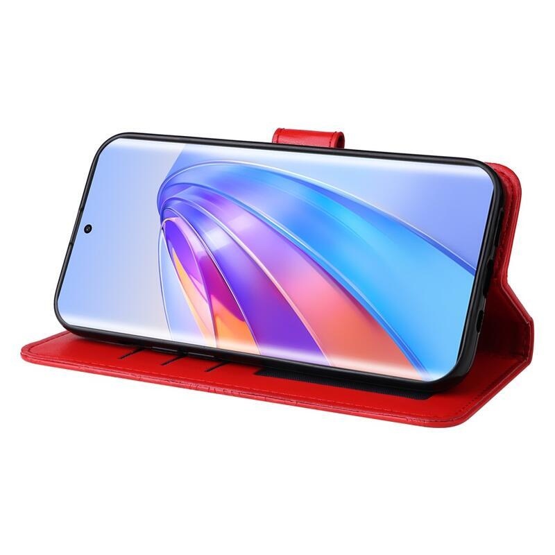 Napraforgó könyvtáska Honor Magic 5 Lite 5G-hez - piros