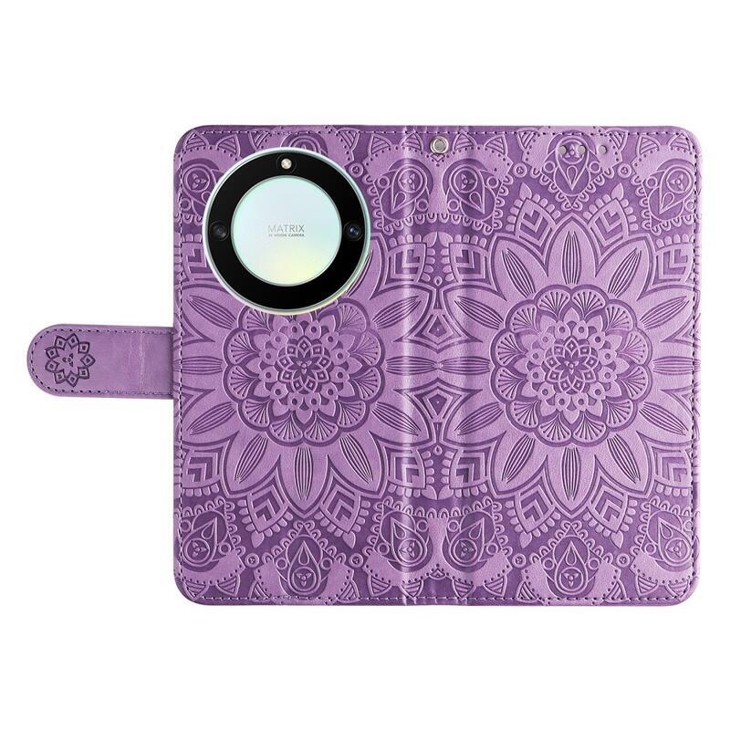 Napraforgó könyvtáska Honor Magic 5 Lite 5G - lila