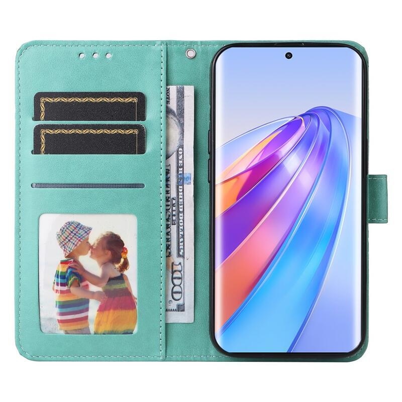 Napraforgó könyvtáska Honor Magic 5 Lite 5G - zöld