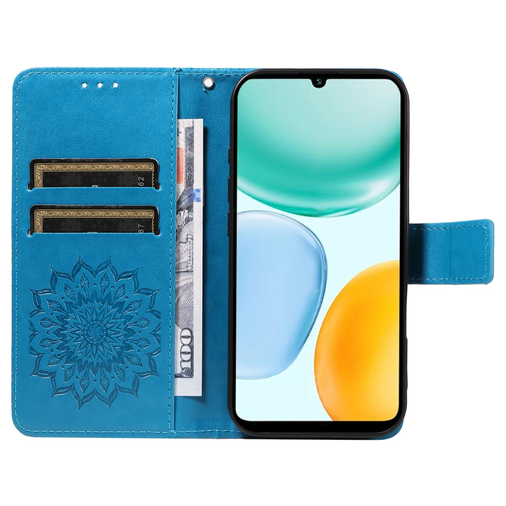 Sunflower könyvtok Honor X5c Plus-hoz - kék