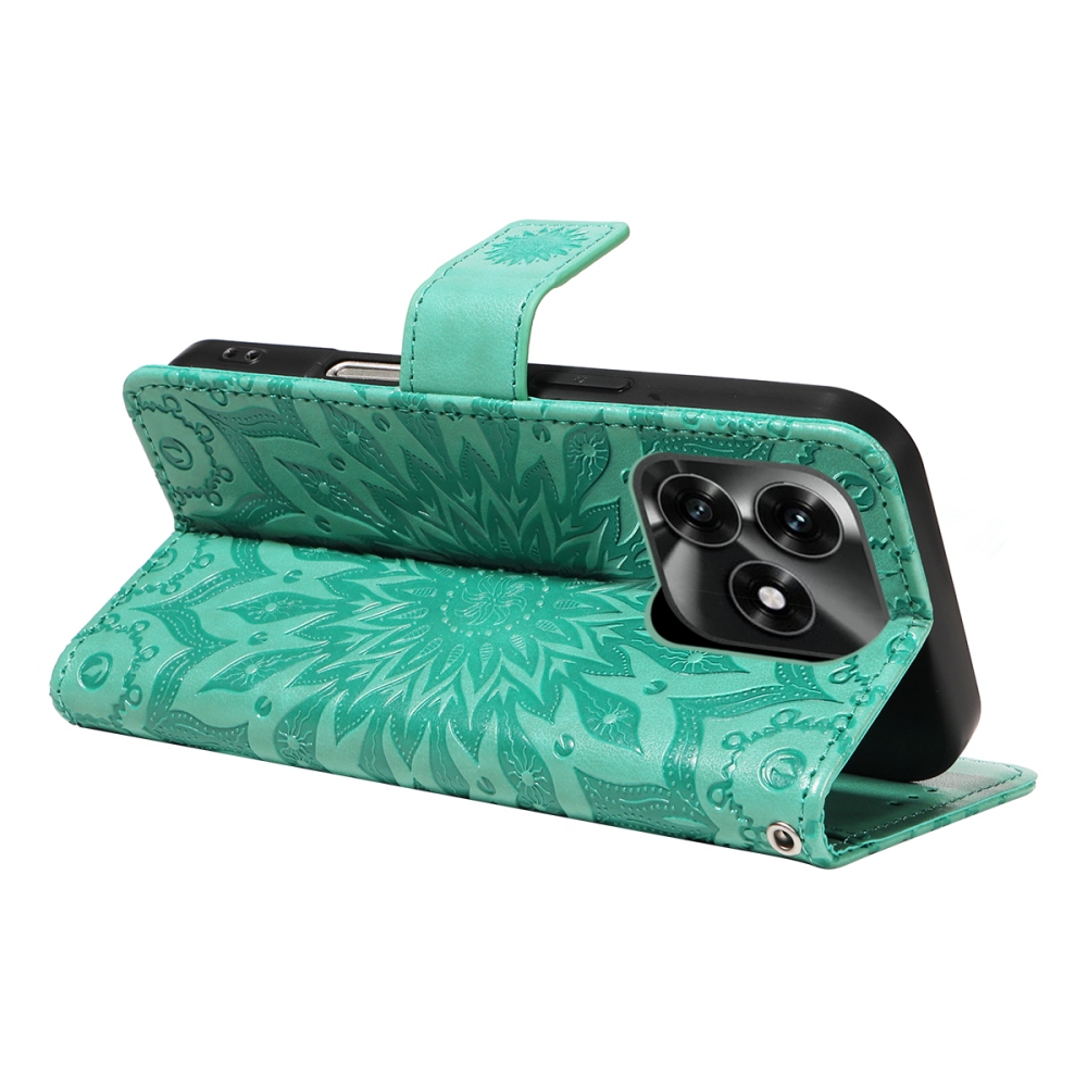 Sunflower könyvtok Honor X5c Plus-hoz - kékeszöld