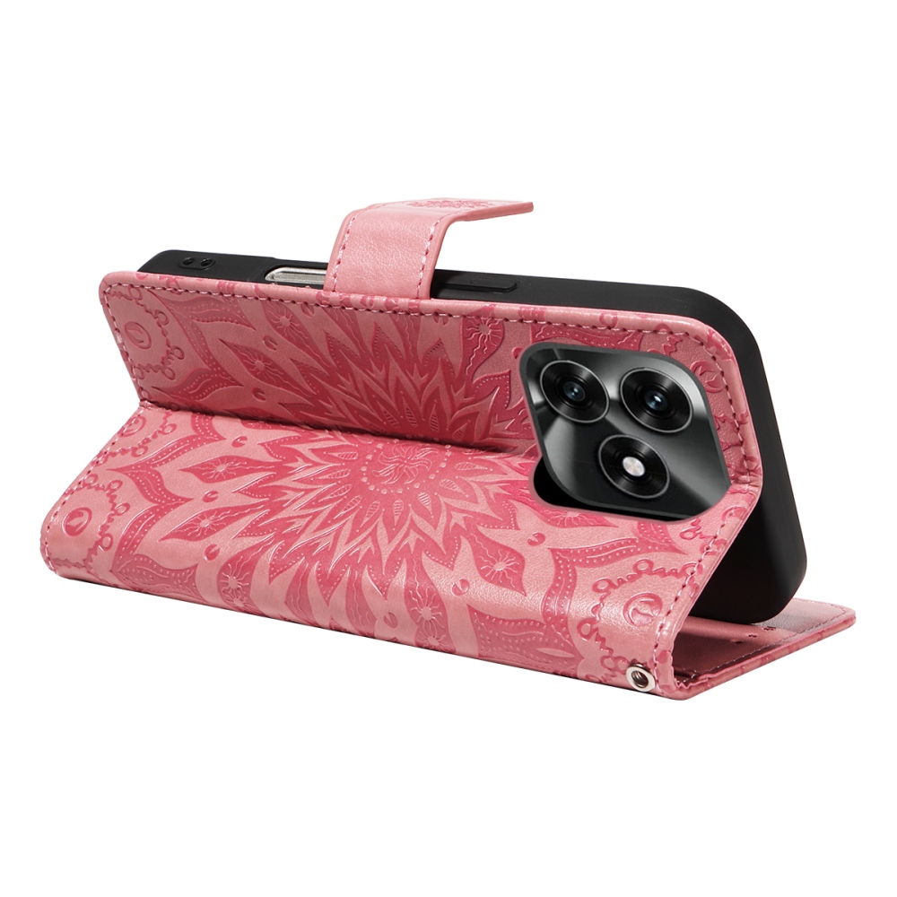 Sunflower könyvtok Honor X5c Plus-hoz - rózsaszín