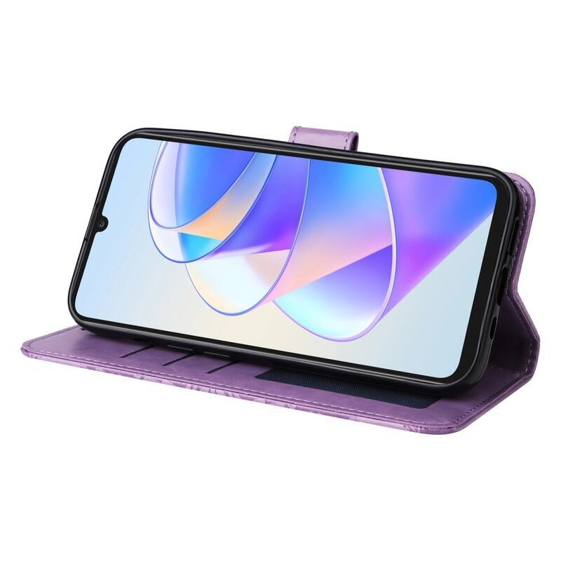 Napraforgó könyvtáska Honor X7a készülékhez - lila