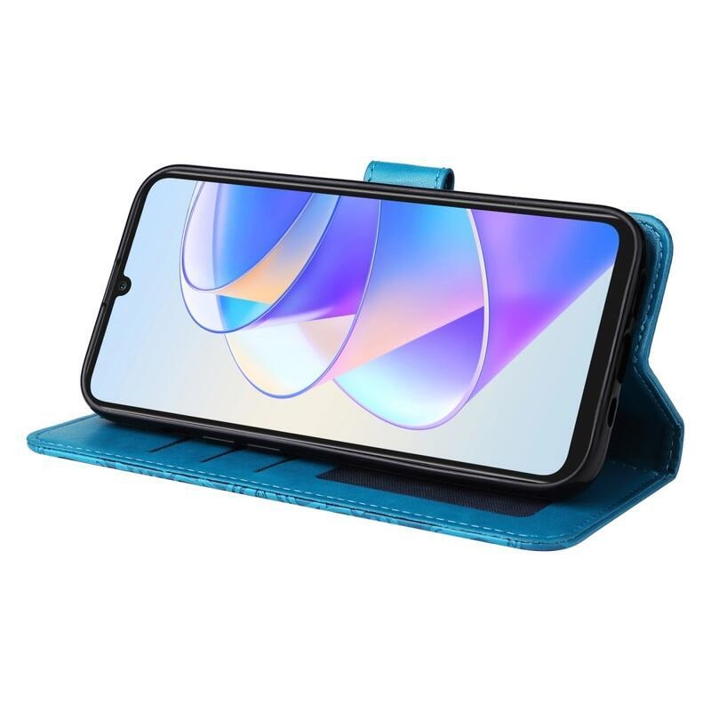 Napraforgó könyvtáska Honor X7a készülékhez - kék