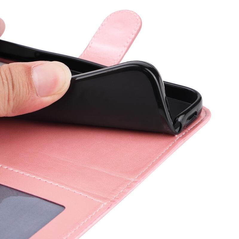 Napraforgó könyvtáska Honor X7a - rózsaszín