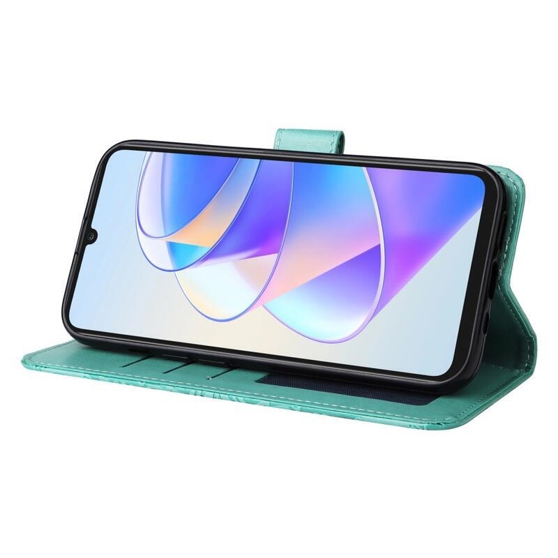 Napraforgó könyvtáska Honor X7a készülékhez - zöld