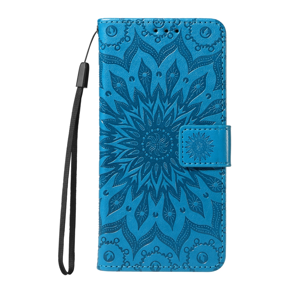 Sunflower könyvhátú tok a Motorola Edge 70 Pro 5G-hez – kék
