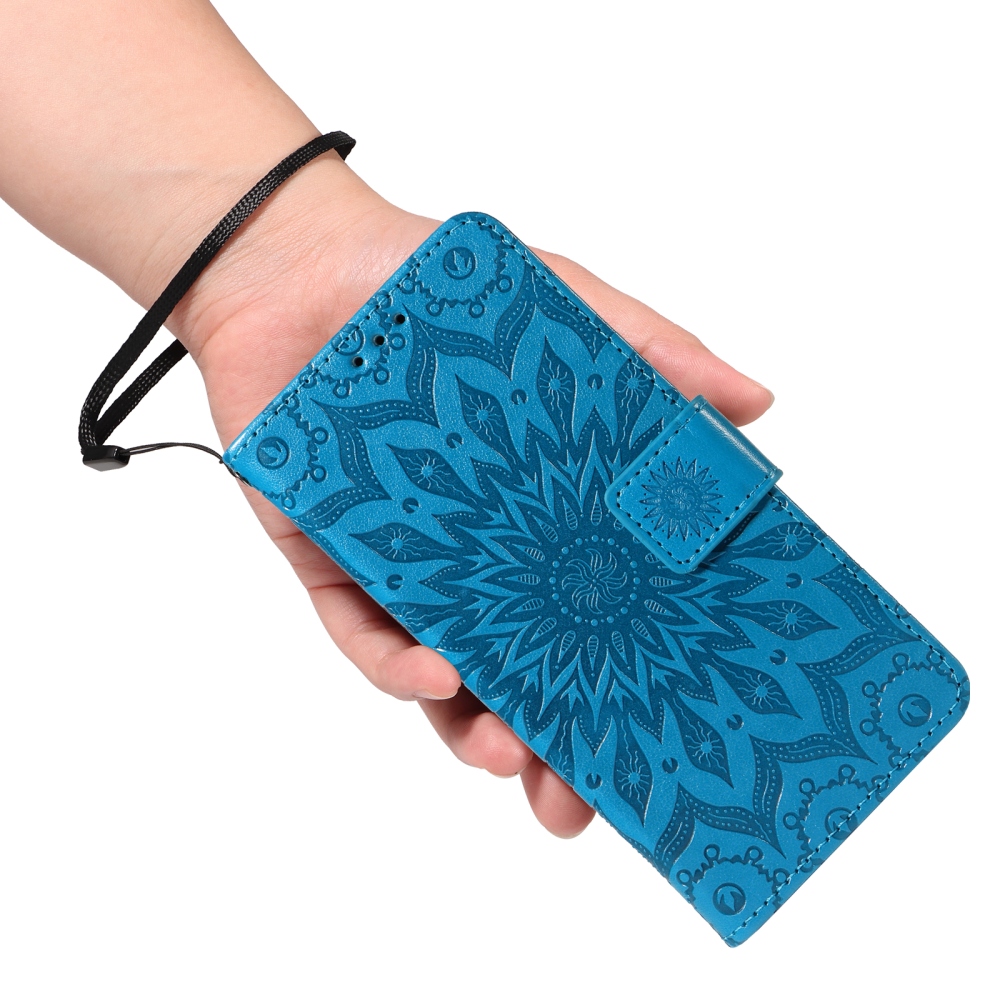 Sunflower könyvhátú tok a Motorola Edge 70 Pro 5G-hez – kék