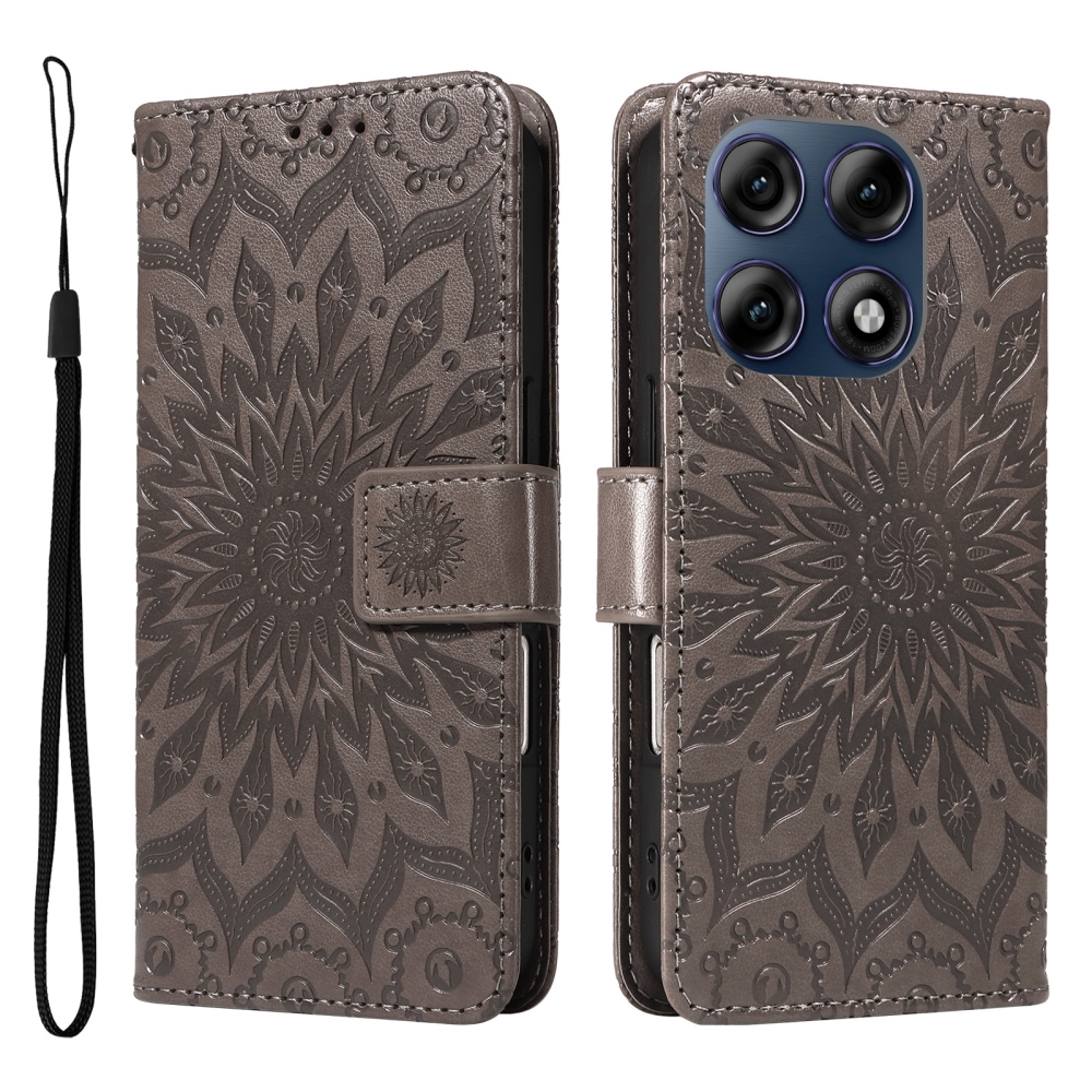 Sunflower könyvformájú tok a Motorola Edge 70 Pro 5G-hez – szürke