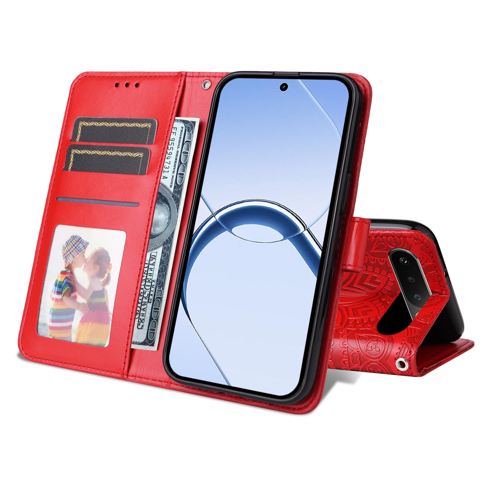 Sunflower könyvformájú tok a Realme 16 5G-hez – piros