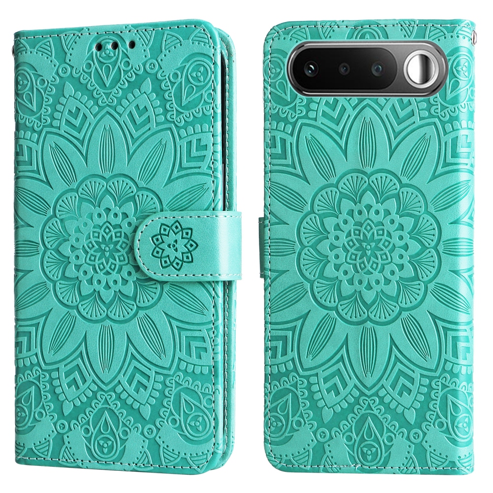 Sunflower könyvformájú tok a Realme 16 5G-hez – kék-zöld