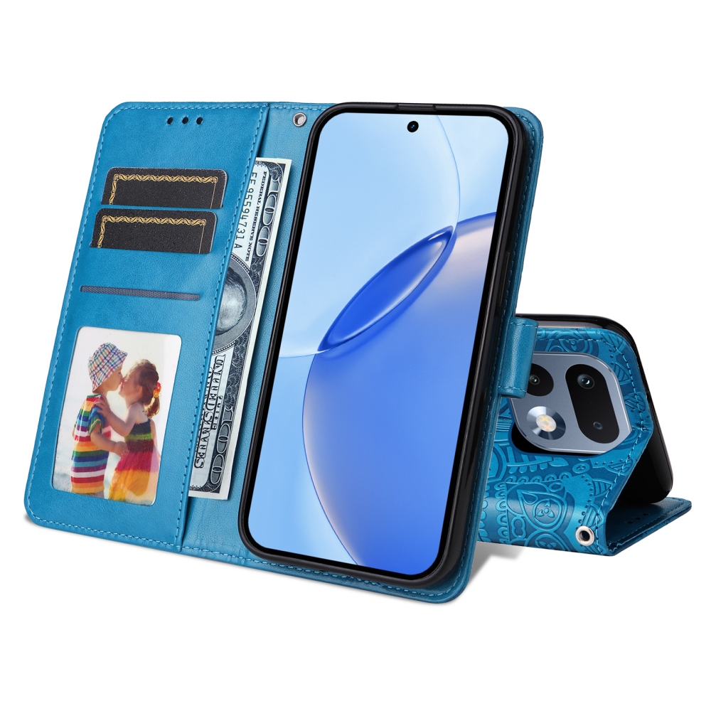 Napraforgó könyv tok a Realme 16 Pro 5G készülékhez - kék