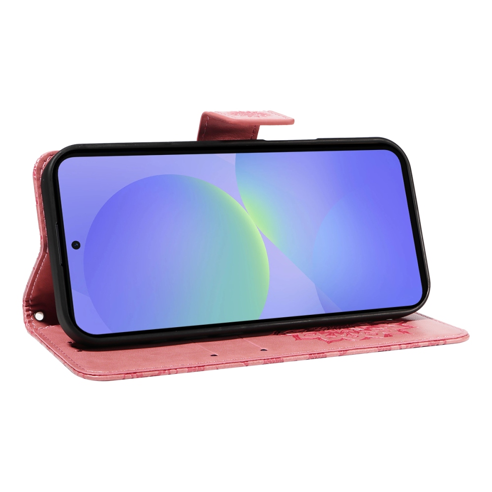 Napraforgó könyv tok Samsung Galaxy A37 5G - rózsaszínű