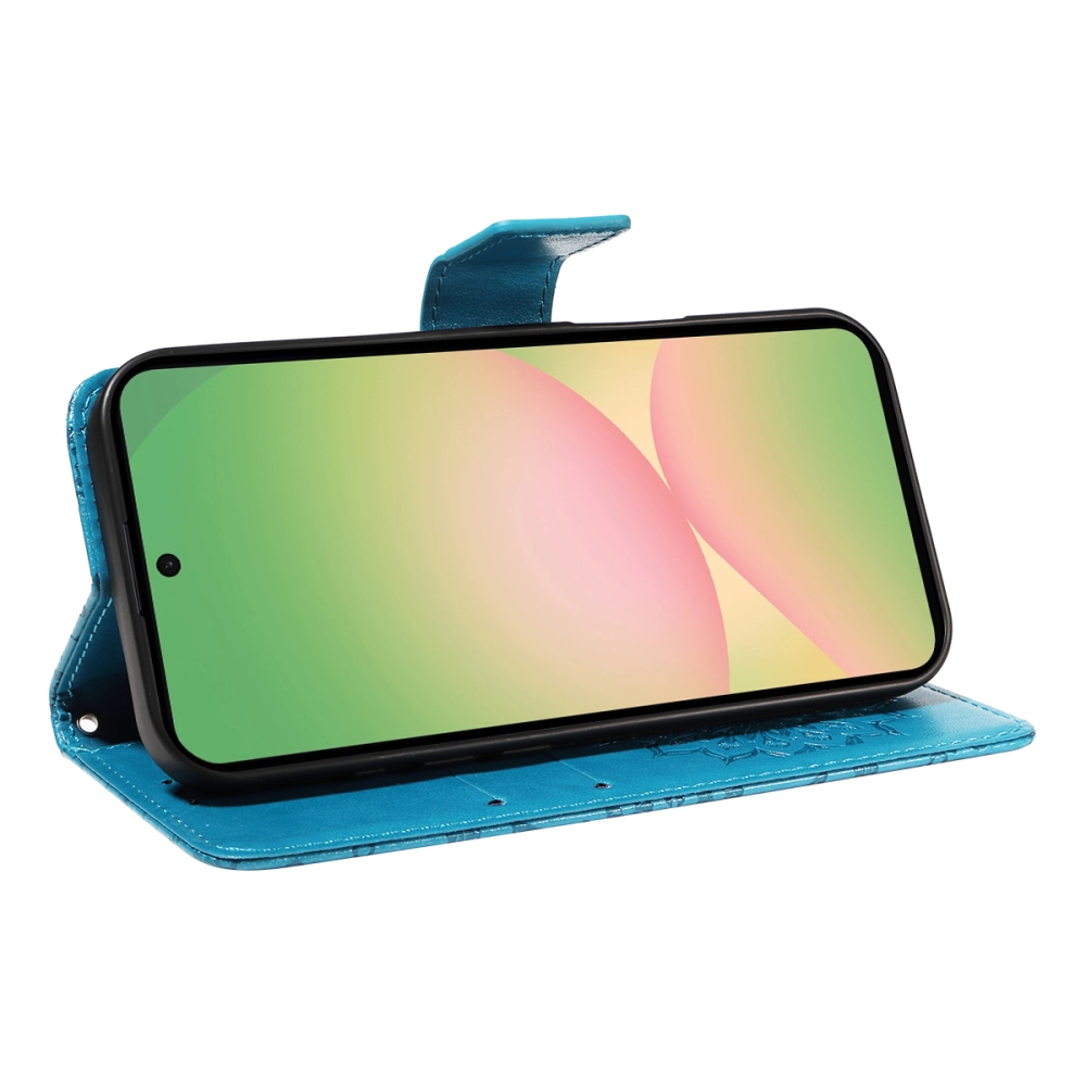 Napraforgó könyv tok Samsung Galaxy A57 5G - kék