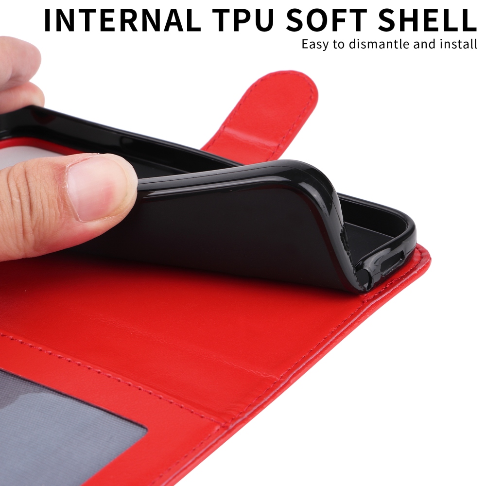 Napraforgó könyv tok a Xiaomi Poco F8 Ultra 5G-hez - piros