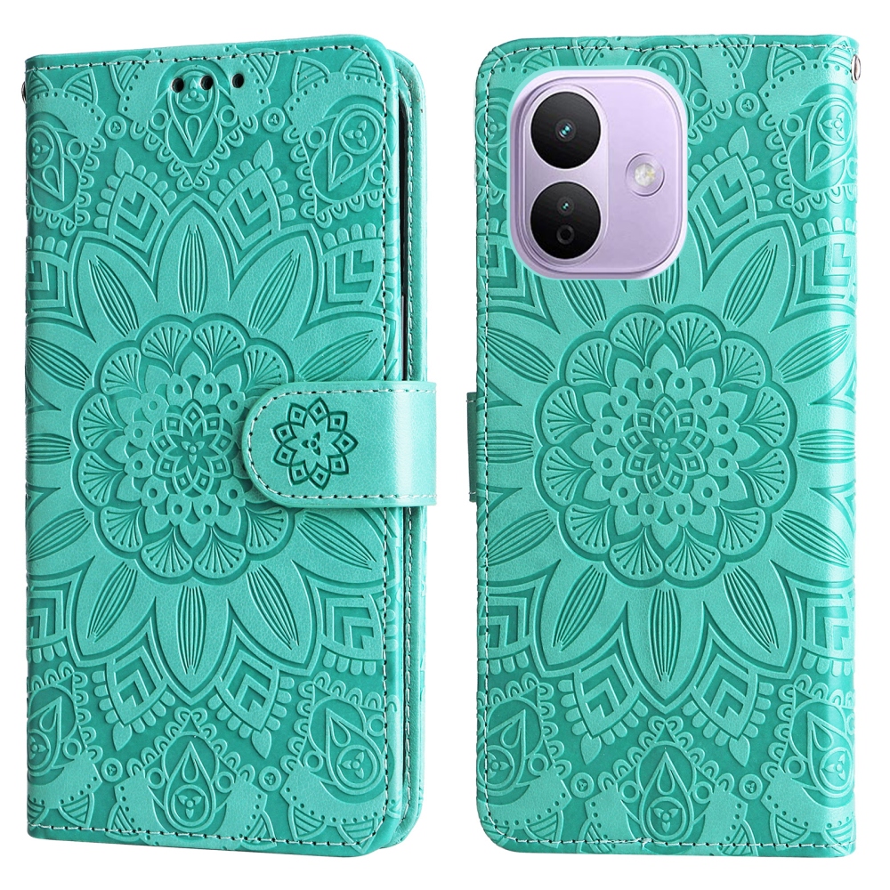 Sunflower könyvformájú tok a Xiaomi Redmi Note 17 Pro 5G-hez – kékeszöld