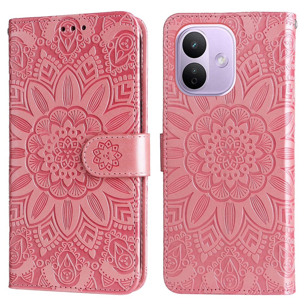 Sunflower könyvformájú tok a Xiaomi Redmi Note 17 Pro 5G-hez – rózsaszín