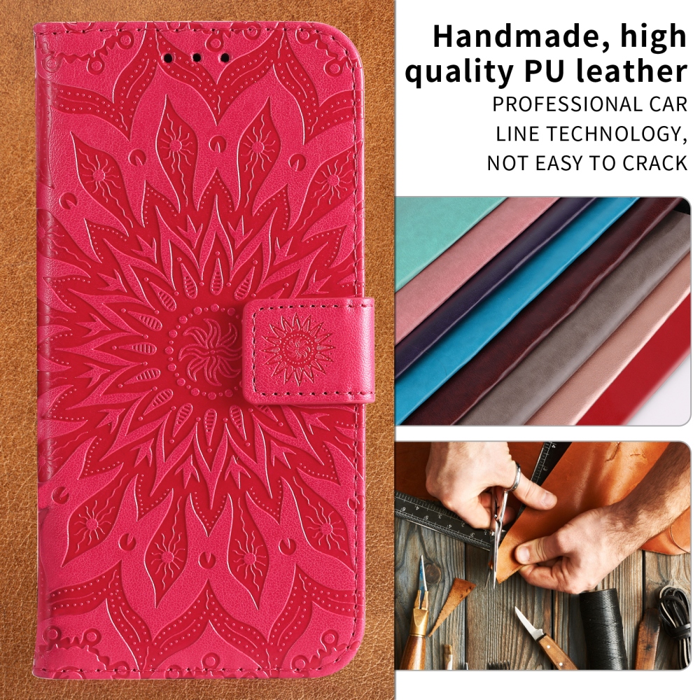 Napraforgó könyvtáska Honor 600 Pro 5G/Honor 600 5G - piros