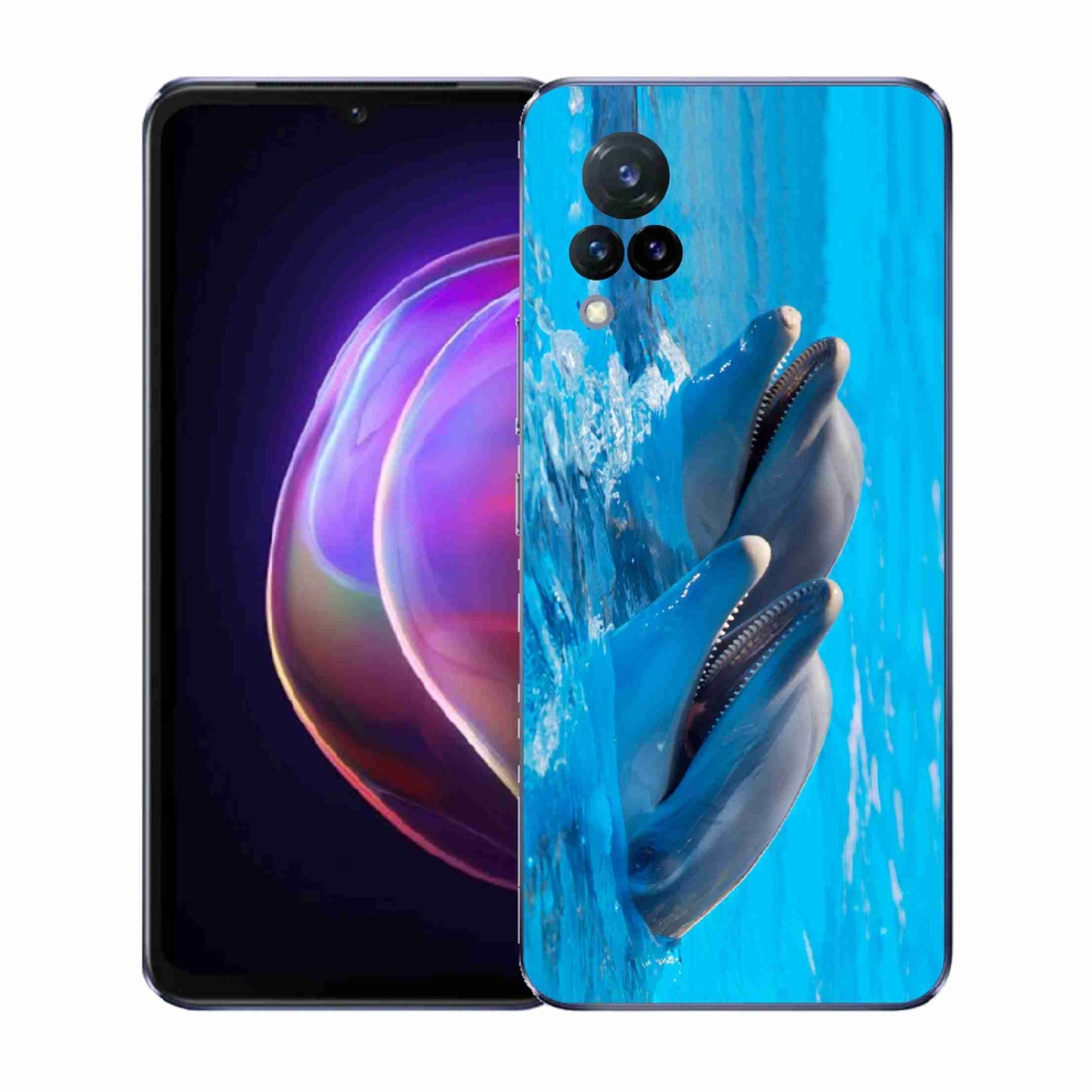 Gél borítás mmCase a Vivo V21 4G/5G készülékhez - delfinek