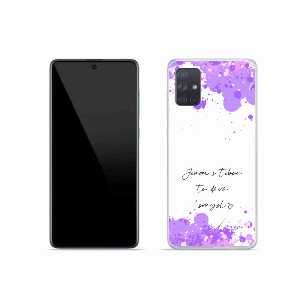 Gél borító mmCase Samsung Galaxy A51 - szerelmes szöveg fehér háttérrel