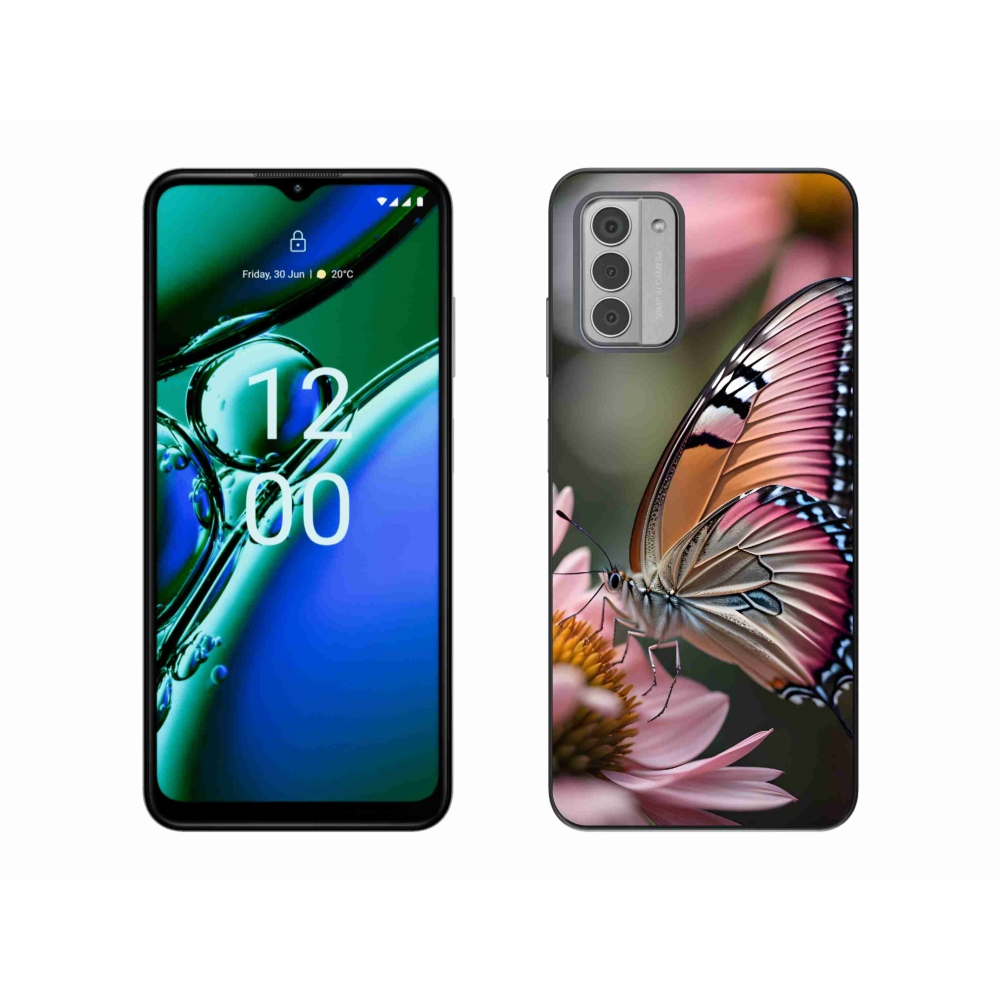Zselés borítás mmCase a Nokia G42 készülékhez - színes pillangó
