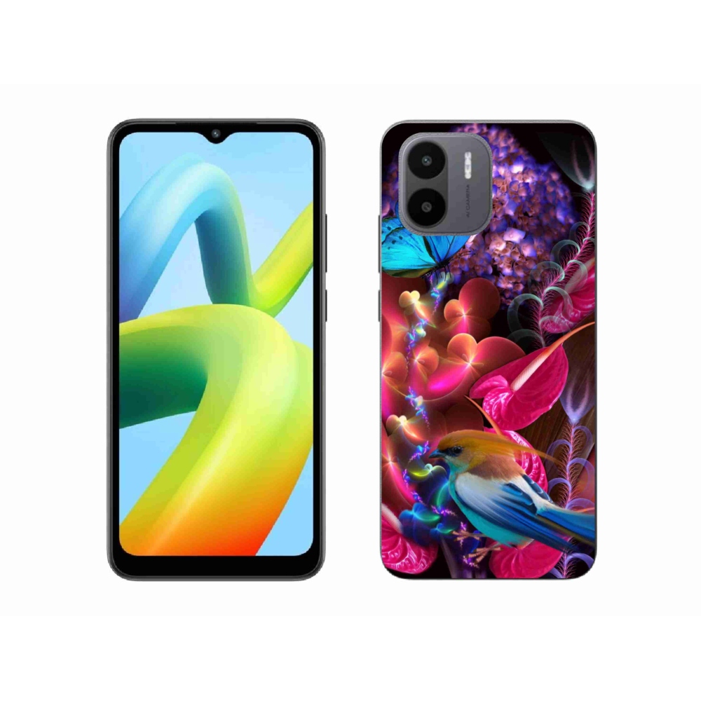 Gél borító mmCase a Xiaomi Redmi A1/Redmi A2 - színes virágokhoz