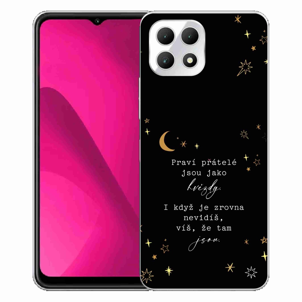 Gél borítás mmCase a T-Mobile T Phone 2 készülékhez - idézet 6 fekete háttér