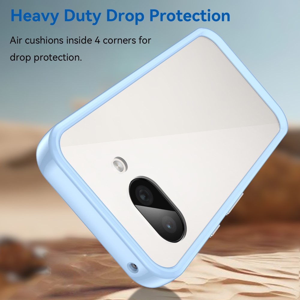 Gél tok kemény hátlappal a Google Pixel 9a készülékhez - kék